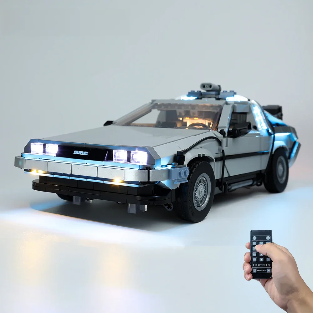 Jeu de lumières LED pour créateur 10300, retour vers le futur, Machine à voyager dans le temps, modèle de voiture de course, blocs de construction, jouet uniquement, Kit d'éclairage, pas du modèle