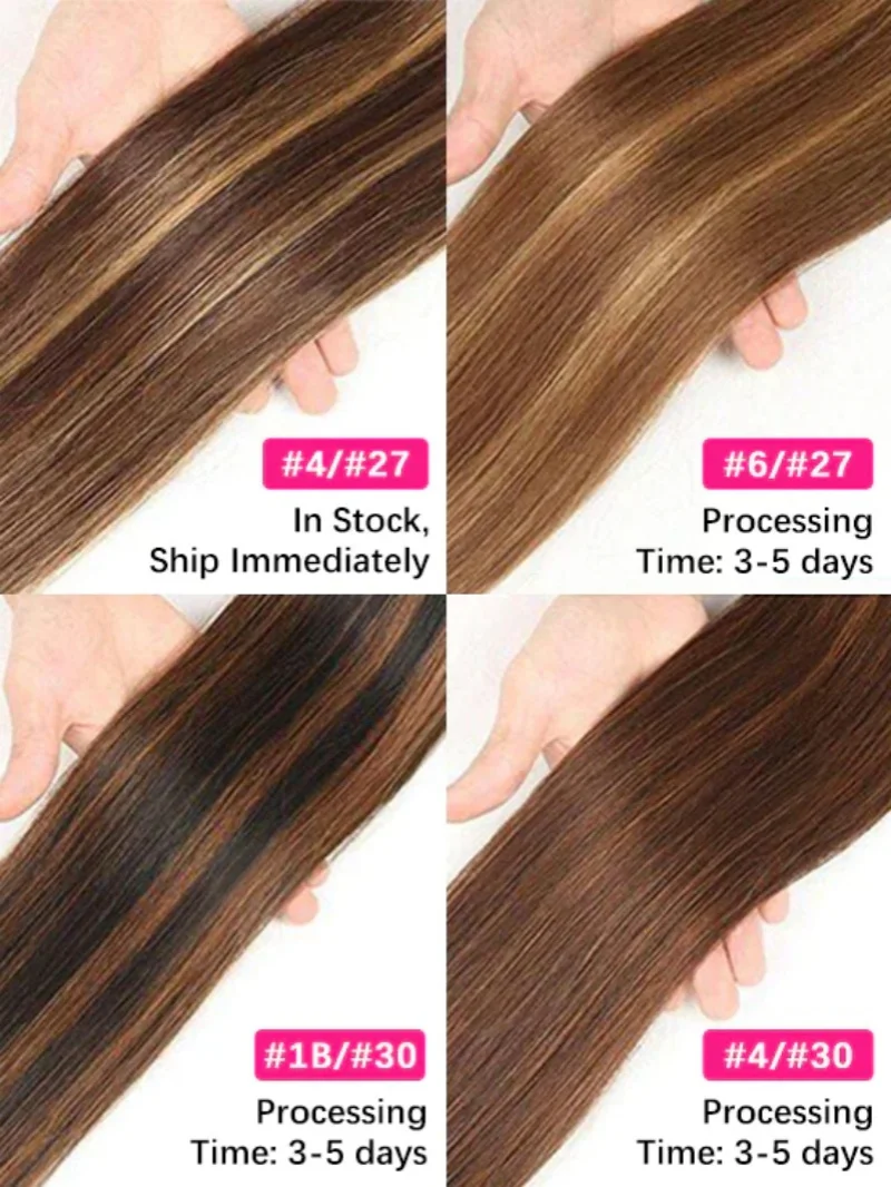 40 Inch 4/27 Curly Ombre Highlight 7x5 Lace Front Curly Glueless Human Hair Wigs 250% Density Deep Wave 13x4 Wigs For Women image 4
