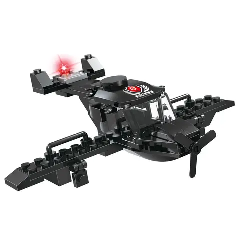 COGO City Police SWAT Truck Byggklossar - Polis Klossar, Lastbil Skepp Bil - Leksaker för Barn - Byggleksaker för Barn 10 best sales cogo byggstenar - №2