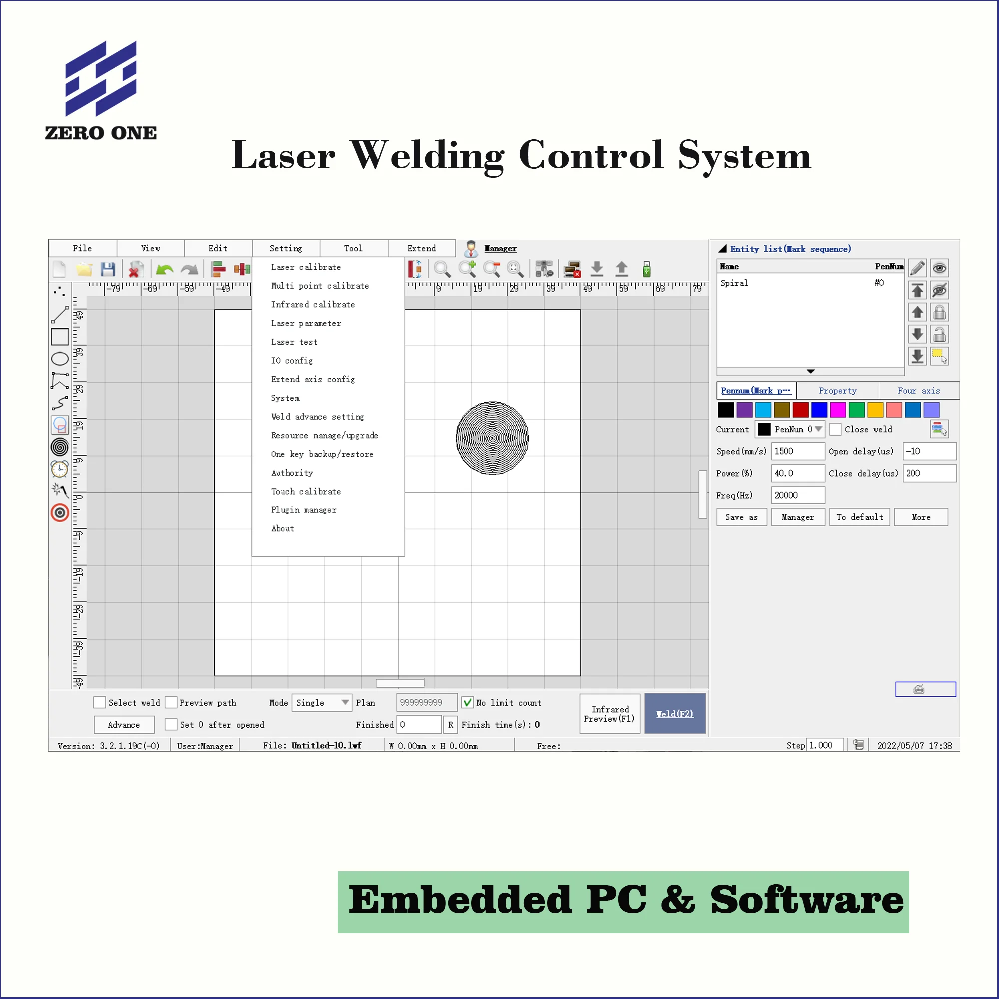 

LYB-A4 High Technology Laser Welding Card