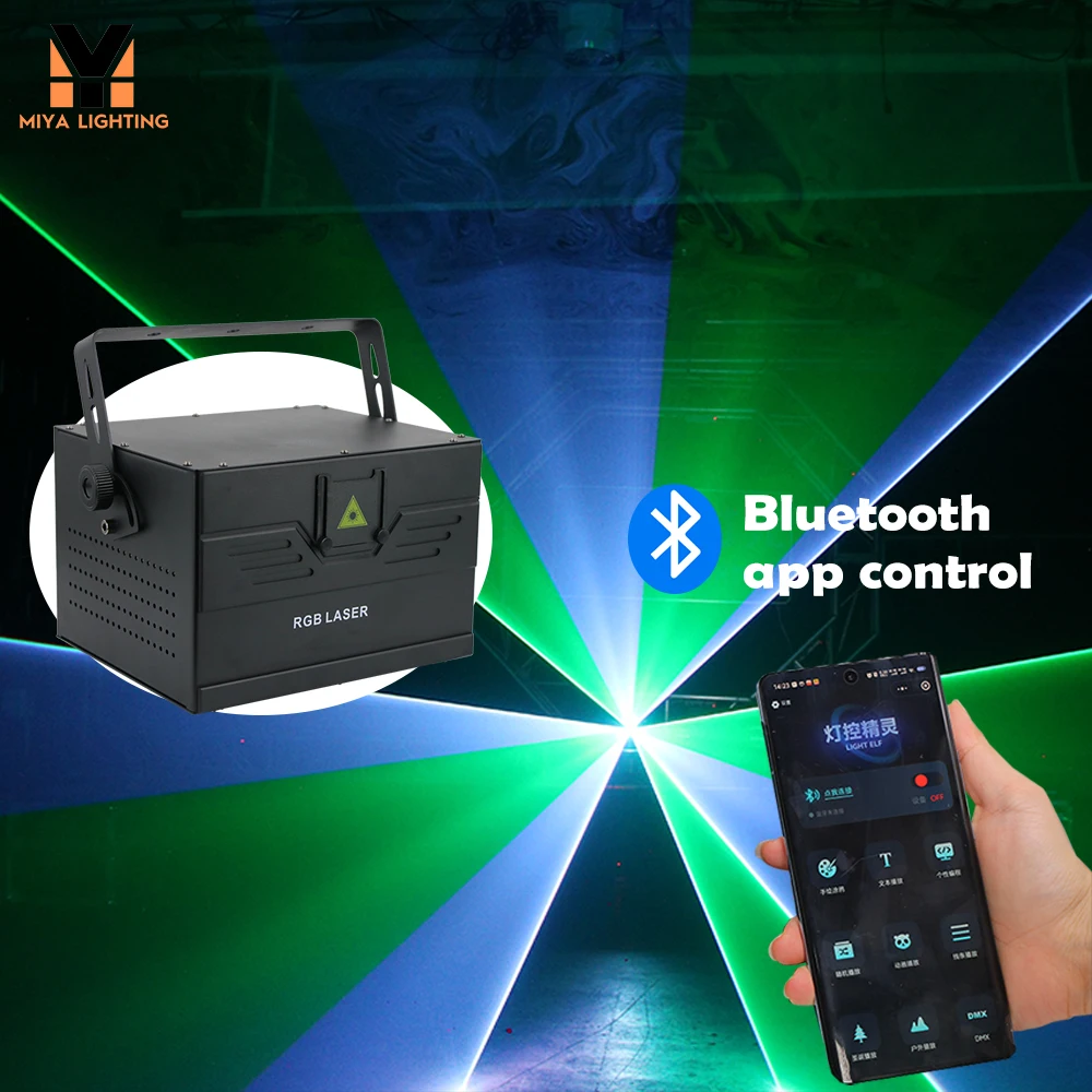 T6 10W ILDA DMX Bluetooth control edit logo letter animation laser lighting projector for wedding dj disco party