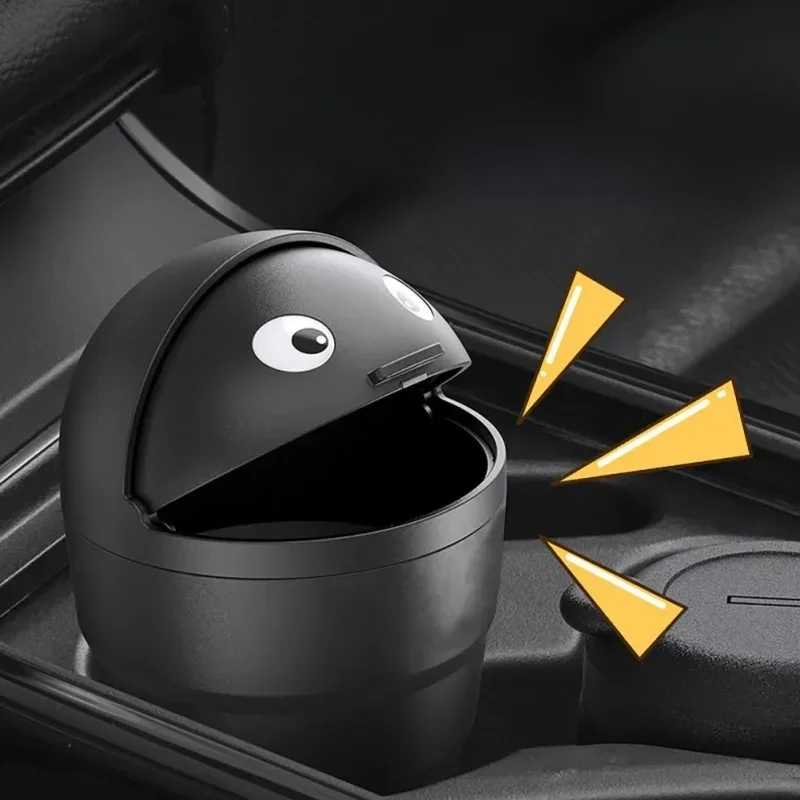 Poubelle de voiture universelle, organisateur automatique, boîte de rangement avec couvercle pivotant, Mini poubelle de véhicule étanche pour voiture