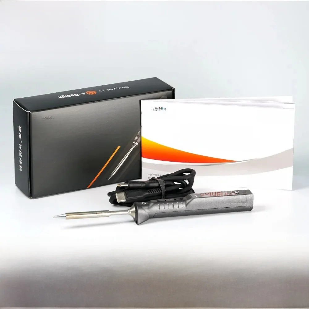 Miniware TS101 Soldeerbout TS100 Upgrade Originele Draagbare Verstelbare Temperatuur Digitale Soldeerstation Tip TS-BC2 PD3.1 90W - afbeelding 2