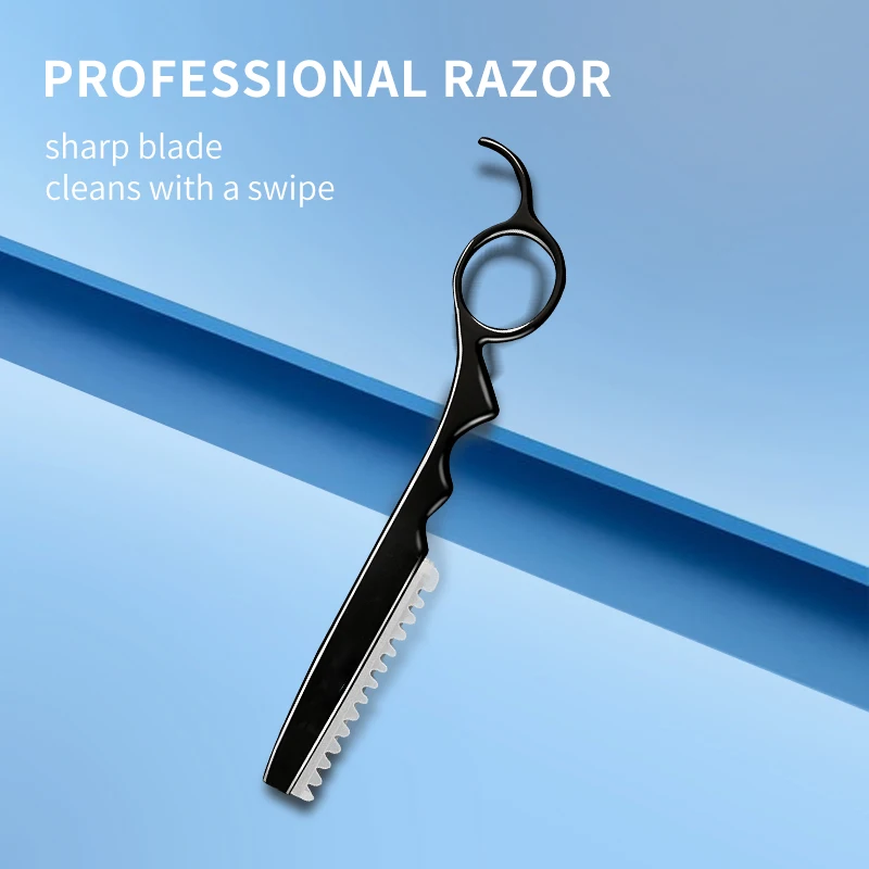 Happy Barber Razor Professional Barber Thinning Razor Finger Ring Hair Shapers Thinning Razor Hairdressing Hair Styling Razors