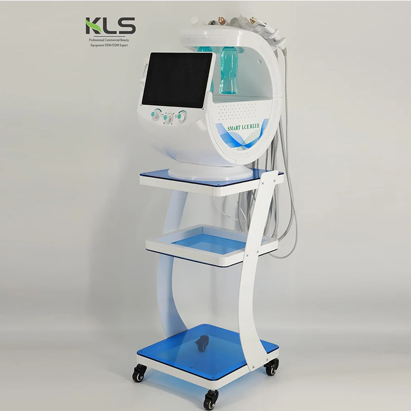 7-in-1 Hydro Water Hydra Dermabrasie Gezichtsmachine Maquina 7 en 1 Hydra Smart Ice Blue Facial Beauty Machine