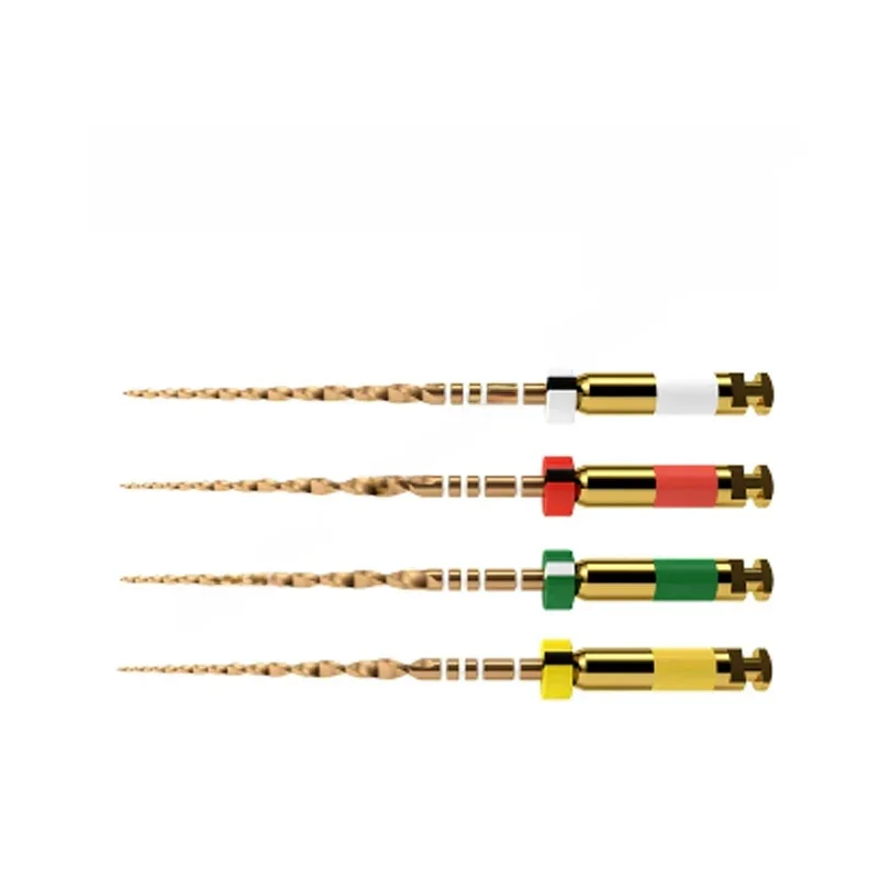 4 stks Dental Wave Een Goud Roterende Bestanden Motor Warmte Activering Flexibele Tool Tandarts Instrument - afbeelding 2