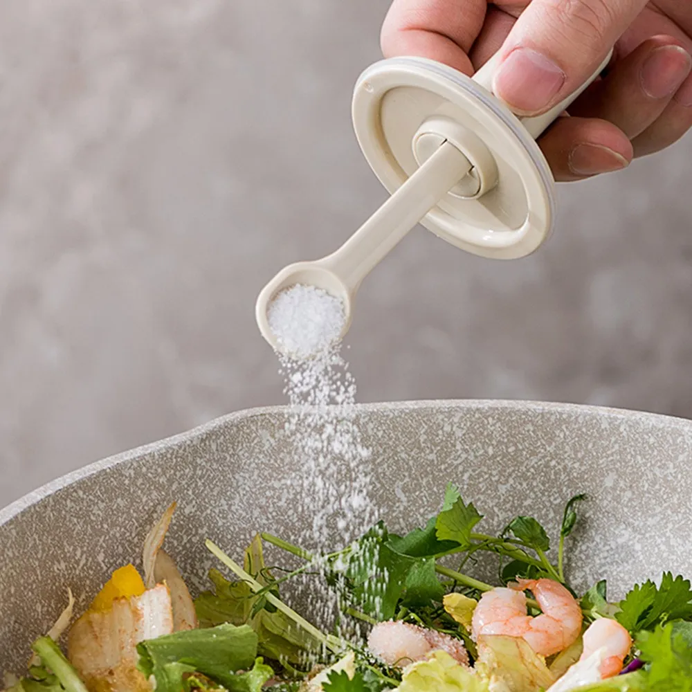 Azip this house sealed spoon integrated spice can, 300ml, 5 pieces