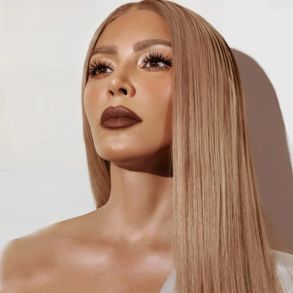 Lekker Blonde Bone Straight 13x1 T Lace Front 100% Menselijk Haar Pruiken Voor Vrouwen Braziliaanse Remy Haar lijmloze Lange Gekleurde 28" Pruiken - afbeelding 2