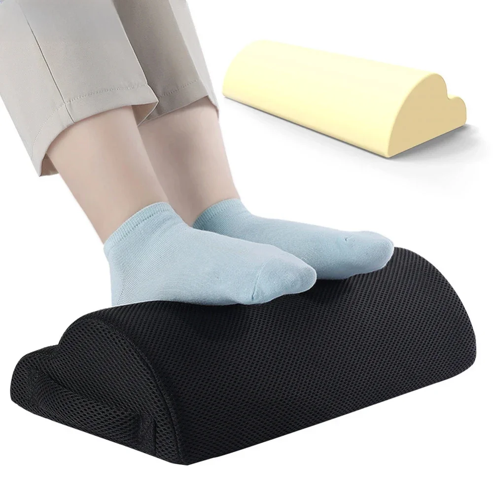 Ergonomiczna poduszka na stopy Relaksująca poduszka podtrzymująca podnóżek pod biurkiem Podnóżek do domowego biura Poduszka podnóżka do pracy na komputerze — zdjęcie 2