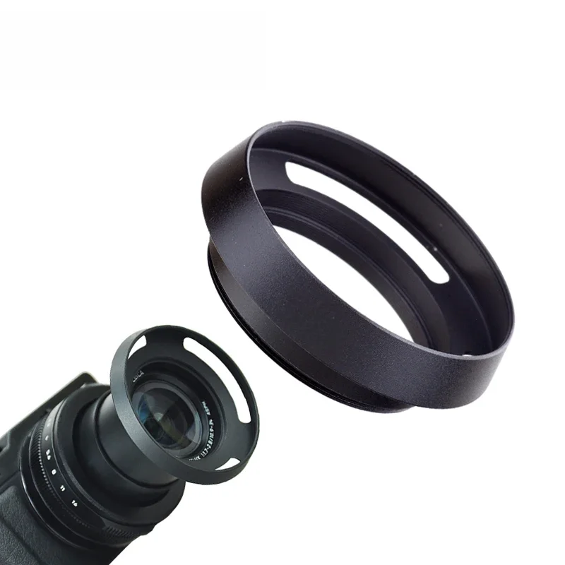 Osłona obiektywu kamery Metal wentylowany 49mm 52mm 58mm 55mm 62mm 67mm 72mm 77mm śruba-w Lente ochrony dla Canon Nikon Sony Leica produktu firmy Olympus — zdjęcie 2