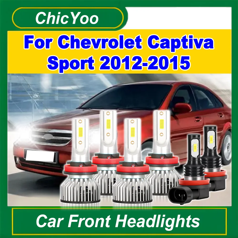 

Car LED Headlights 6000K White Canbus No error Turbo HeadLamp Plug and Play LED Foglights For Chevrolet Captiva Sport 2012-2015