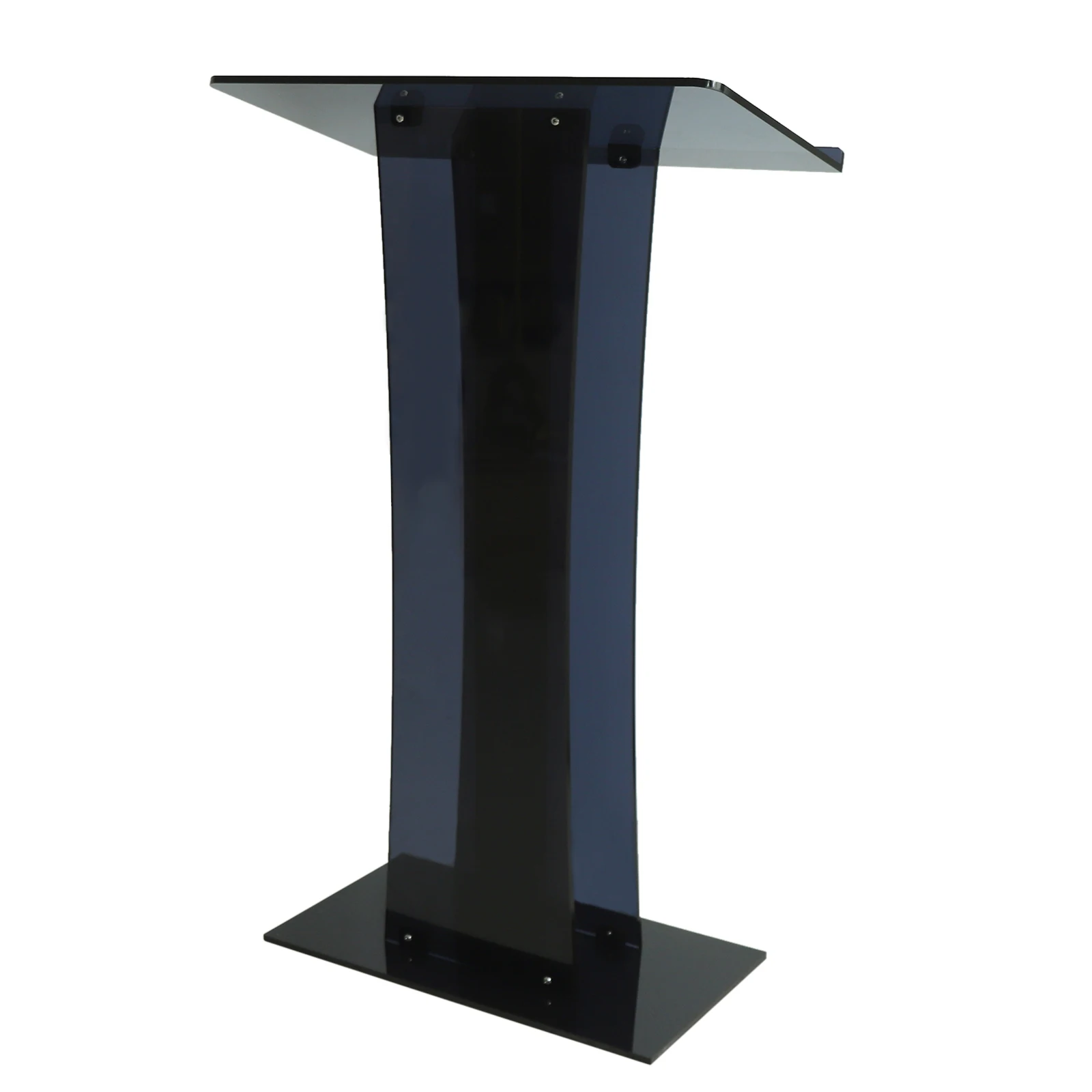 Black Lightweight, Easy To Carry, Slim Transparent Acrylic Podium Non-Toxic And Environmentally Friendly For Schools, Churches