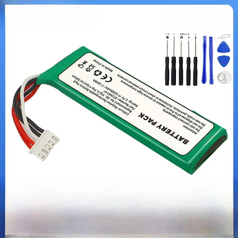 Najlepsza bateria 3,7 V do akumulatorów JBL Flip 4 3200 mAh GSP 872693   01 Do zestawu baterii litowych JBL Speaker Special Edition — zdjęcie produktu 7