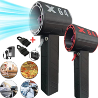 X64 Violent Blower Handheld Turbo Jet Fan 64mm Brushless Powerful 1400G Thrust 800W Highpower Duct Fan Turbo Fan Car Air Blower