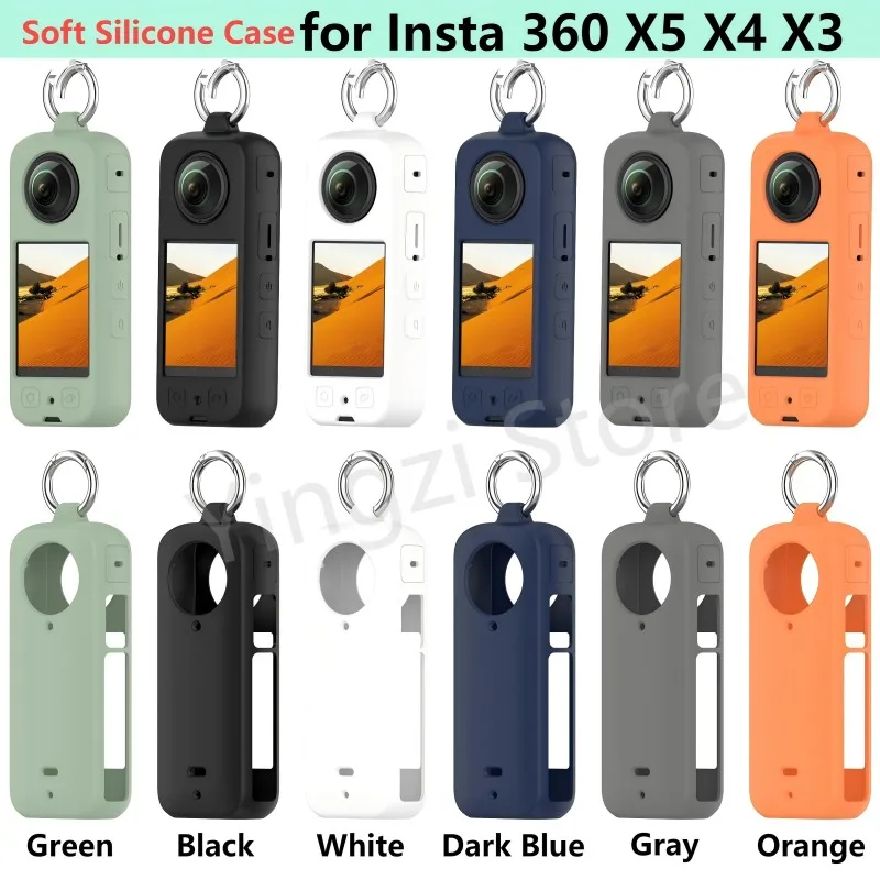 New Portable Silicone Case for Insta360 X5  X4 X3 Panoramic Action Camera Propective of Insta 360X5  for Insta 360X4 X3 Shell