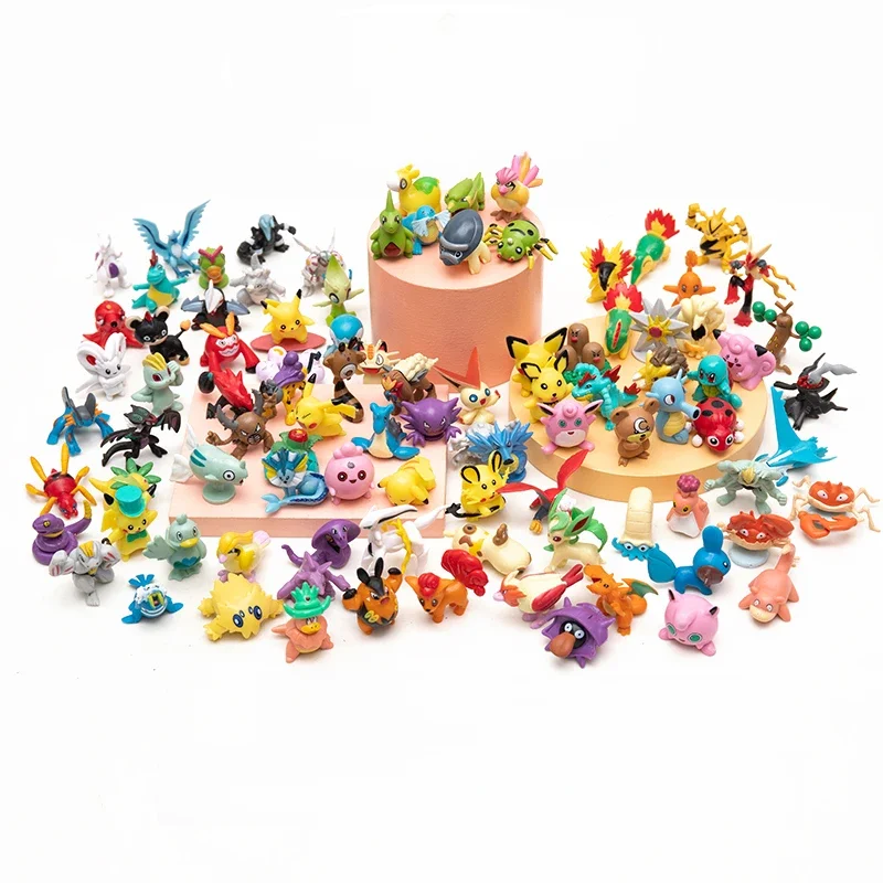 10-50 Stück Pokemon Anime-Figuren Pikachu Cartoon 4-6CM Actionfiguren Sammelobjekte Dekorative Zierfiguren Zufällige Modelldolls Niedliche Spielzeuggeschenke