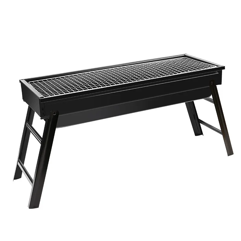 Large outdoor BBQ folding portable charcoal grill