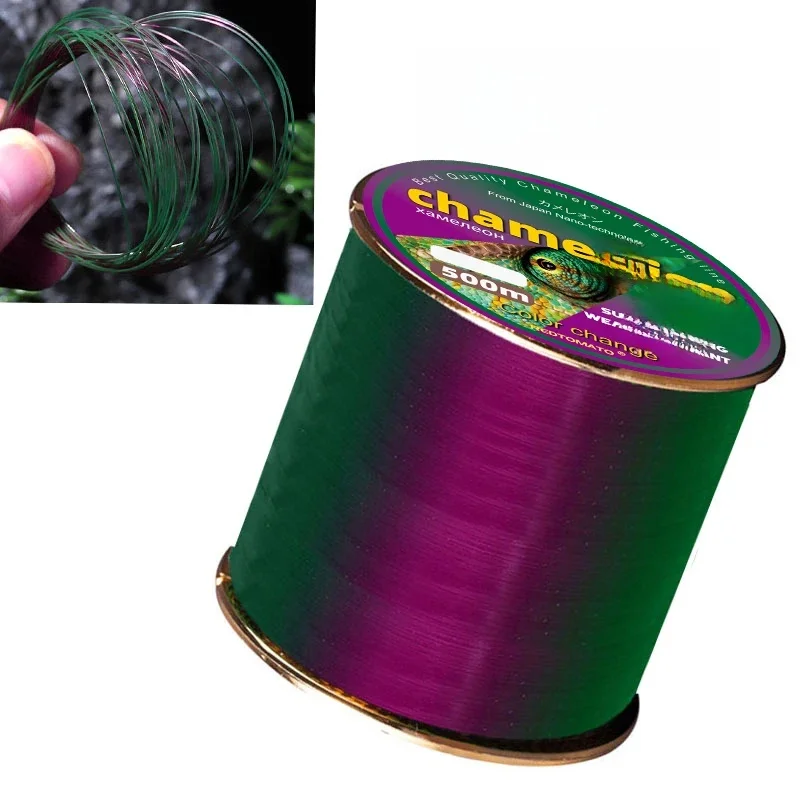 REDTOMATO 500m/1000m Żyłka Chameleon Zmieniająca Kolor z Powłoką Fluorocarbonową Monofilament Nylonowa Żyłka Karpiowa Przypon Wędkarski Sprzęt Wędkarski — zdjęcie 2