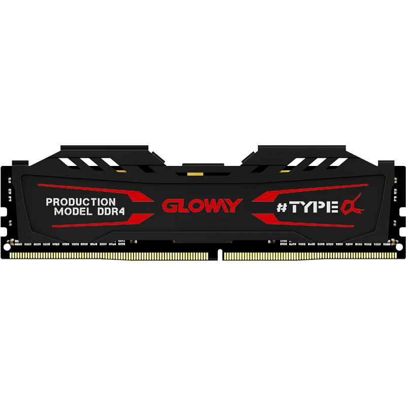 Gloway  memoria ram ddr4 16GB 8GB Type-α Memory 2666MHz Ram Gray & White 288Pin Desktop Memory For PC