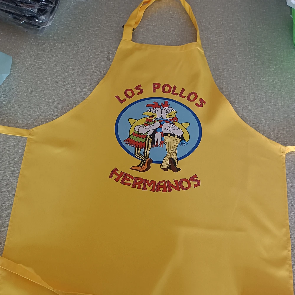 Breaking Bad LOS POLLOS Hermanos Apron Grill Kitchen Chef Apron Professional for BBQ, Baking Adjustable