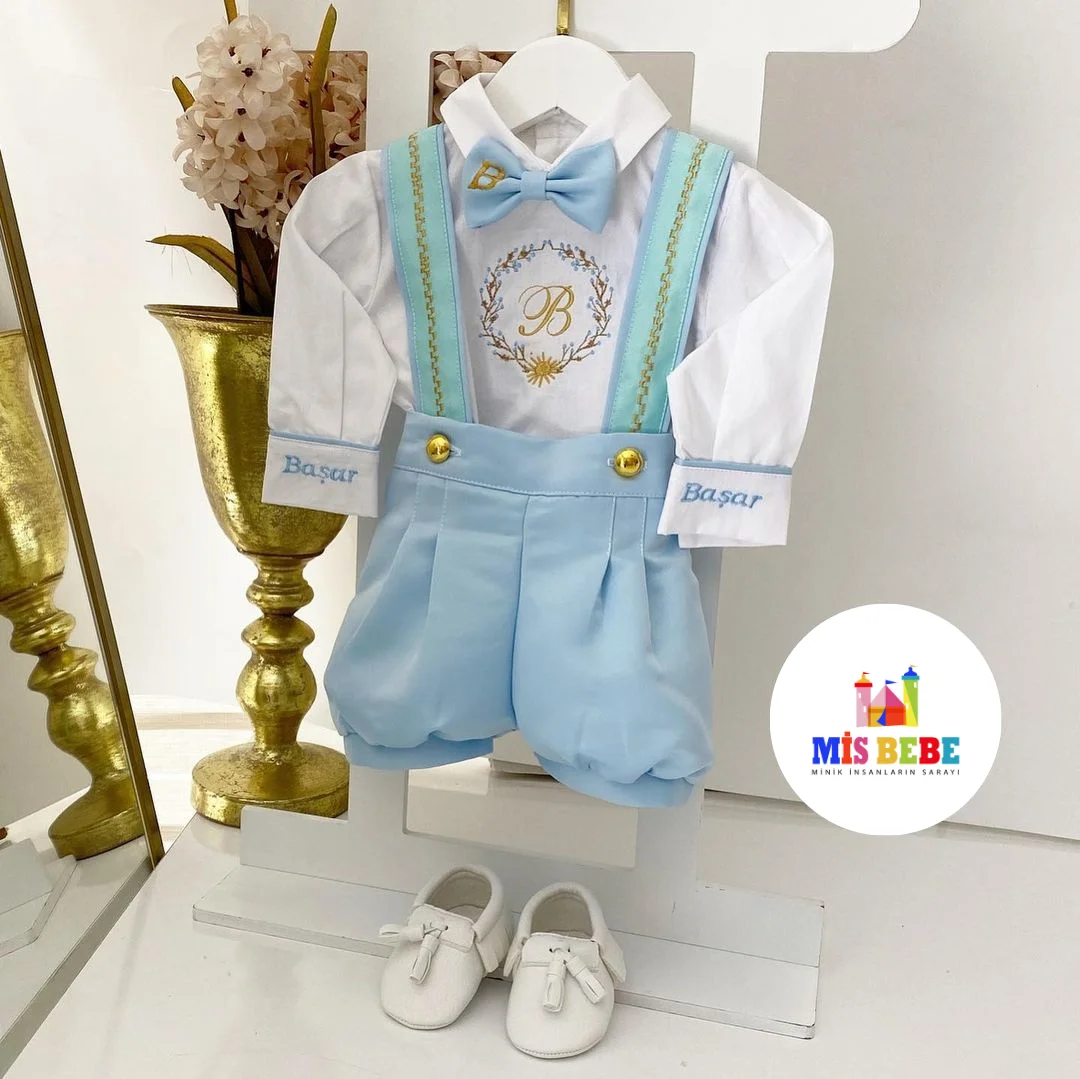 4-Pcs baby boy set clothing personalized outfit custom baby clothes winter spring birthday costume