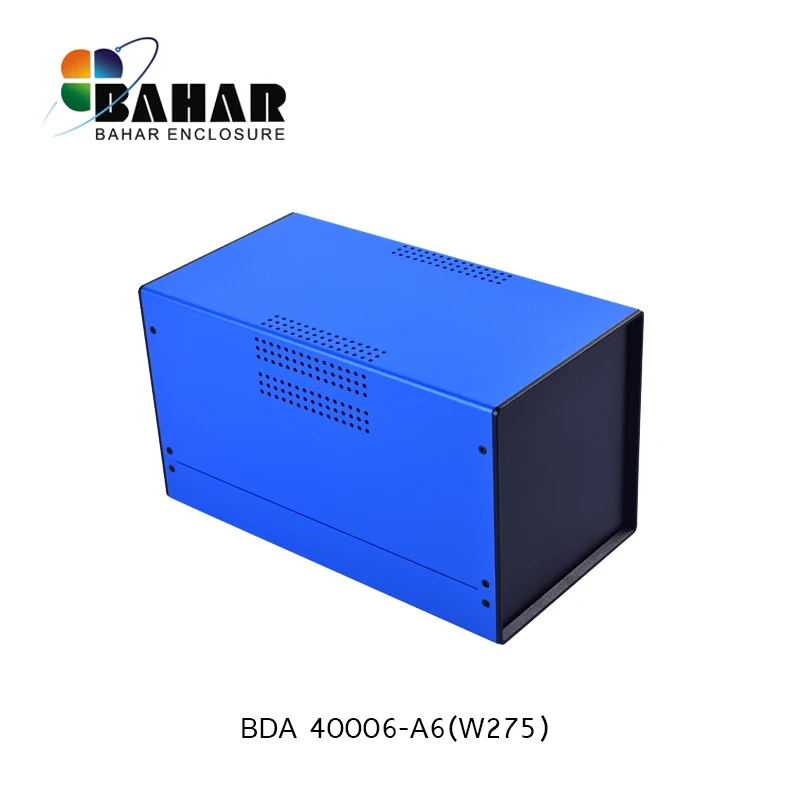 Bahar Enclosure Iron Case Wire Connection Box Metal Instrument Case Project Housing For Electronics Battery Box BDA40006-W275