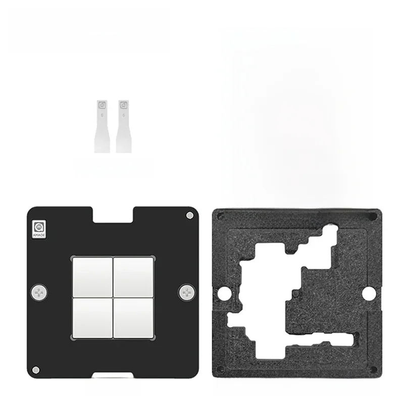 Zestaw platformy do nakładania warstwy środkowej AMAOE do SAM S23Ultra SM-918U, mocny magnetyczny szablon BGA do reballingu 0,12 mm — zdjęcie 2