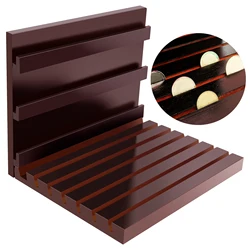 Wooden Coin Display Stand Solid Coin Table Top Display Rack Versatile Coin Shelf Coin Case Stable Coin Rack For Collectors