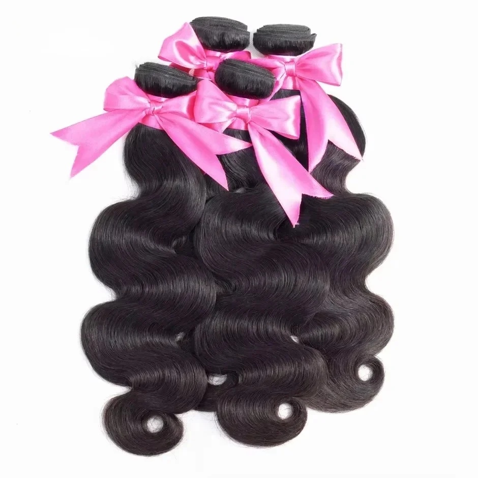 ISEE HAIR Peruvian Body Wave Human Hair Bundles100% Human Hair Extension Natural Color Can Buy 1/ 3/ 4 Bundles Thick Hair Weaves - afbeelding 2
