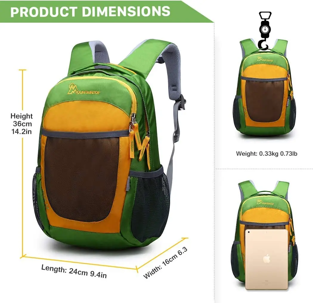 MOUNTAINTOP 8L Kids Backpack for Boys Girls Preschool Lightweight Children Daypack