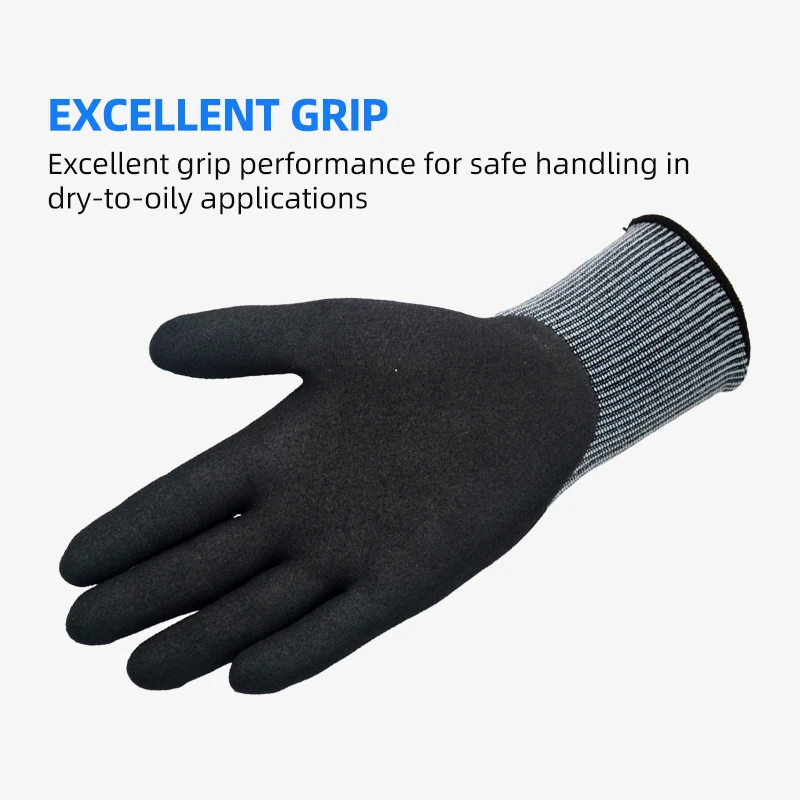 Wonder Grip 12 Pairs/24 Pcs Oil-Proof Safety Work Gloves with Micro-Foam Nitrile Palm Coating 13 Gauge Nylon Lining Anti-Slip