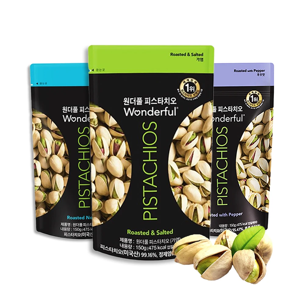 Meravigliosi Pistacchi Pastacchio Noci Bambini Nutriente Snack Bar Snack Birra Snack Pepe Salato Non Salato 150g x 4 Confezioni