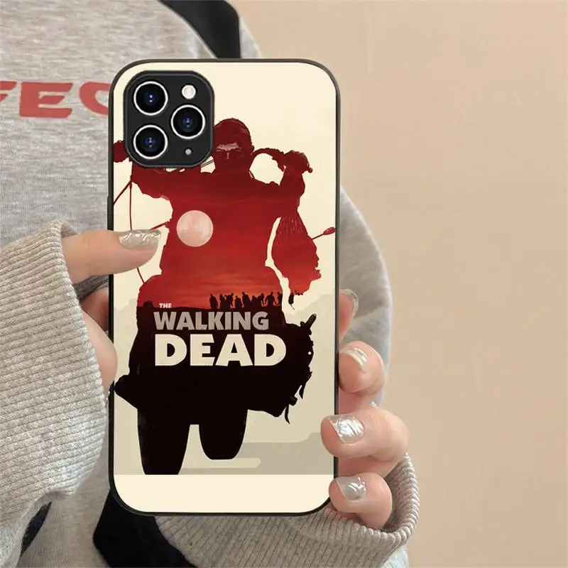 جراب هاتف Daryl Dixon الميت للمشي ، غطاء TPU لهاتف iPhone 15 Pro Max 14 12 11 X XR XS 7 8 Plus SE20 13 Mini