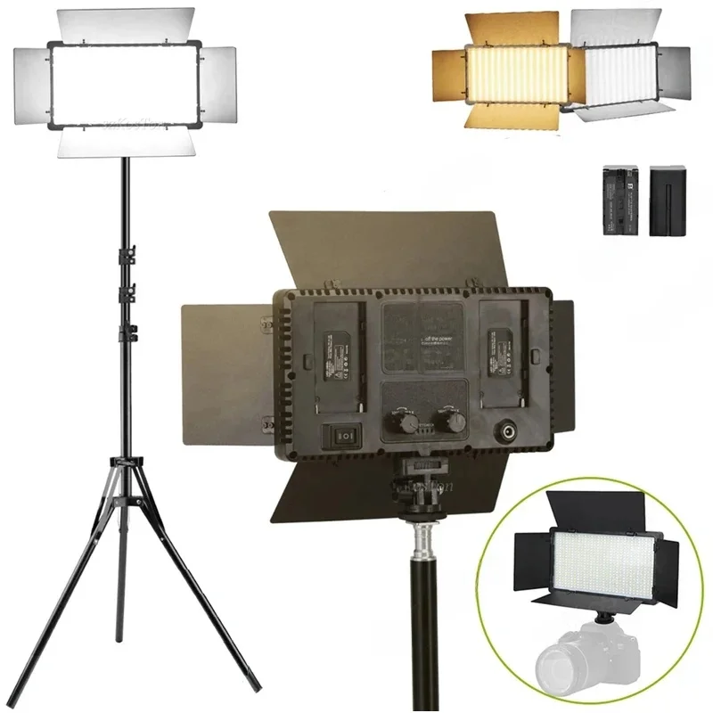 U800 U600 LED Photo Studio Video Light Zestaw oświetlenia do nagrywania Panel fotograficzny Lampa fotograficzna do gier Youtube na żywo — zdjęcie produktu 7