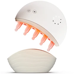 Portátil Red Light Therapy Comb, Anti Hair Loss, escova de jade, laser essencial, crescimento do cabelo, cuidados do couro cabeludo, cabeça aquecida Massager