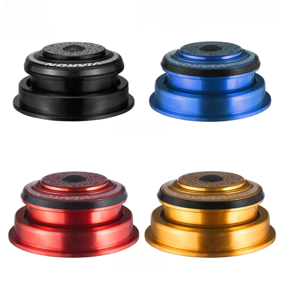 AliExpress NONE Viaron Mtb Bike Headset Integrated 1 1/8 Steering Column 44 55 56MM Mountain Bicycle Press Bearings Box Vtt Fork Cups