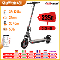 SUNNIGOO N7MAX Electric Scooter 500W Motor 36v12.5ah 35KM/H Max Speed 35KM Long Range 10 Inch with Shock Absorption APP Escooter