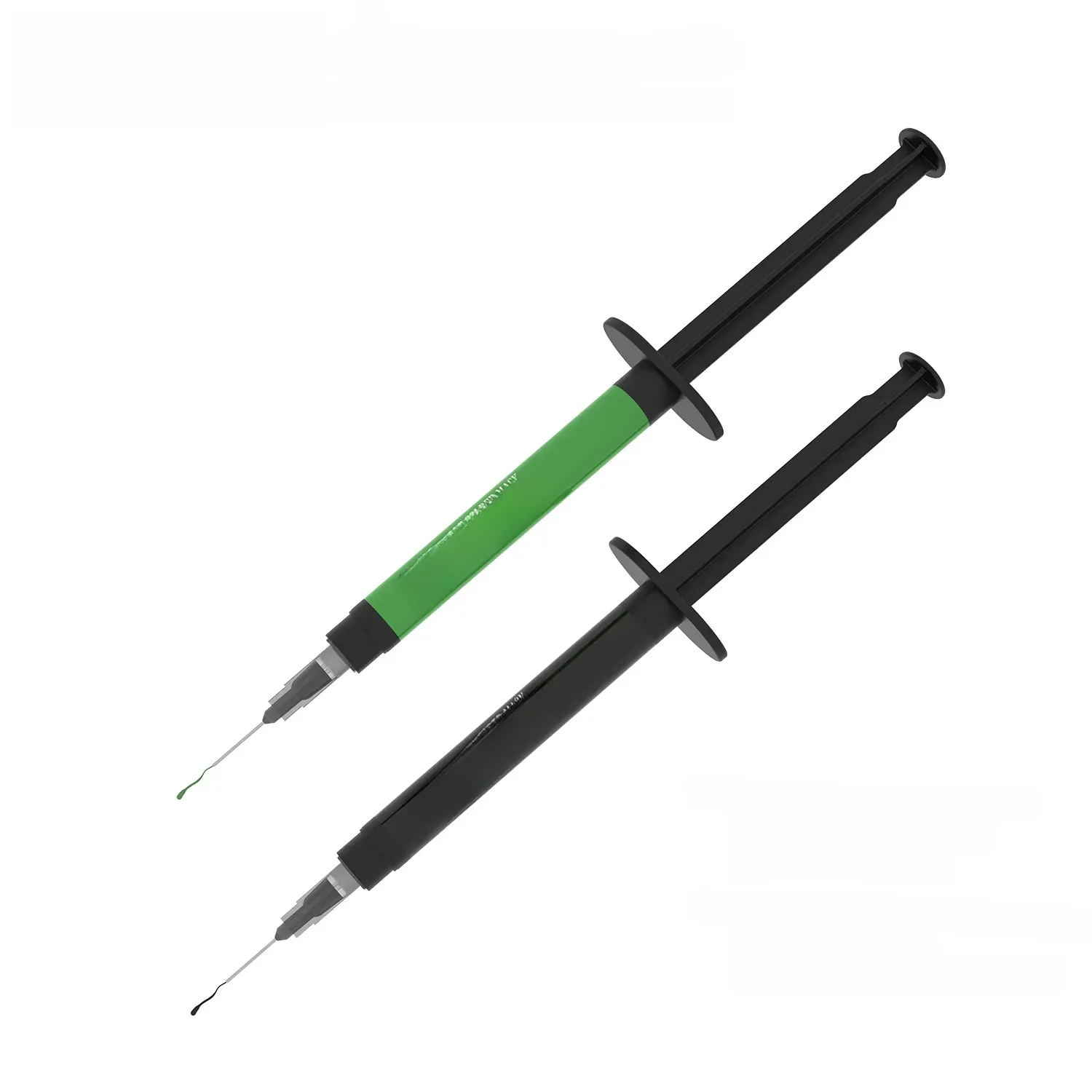 2UUL SC53 SC54 PCB utwardzalny klej lutowniczy UV z 3 szt. 6mm igłami UV czarny/zielony utwardzalna maska lutownicza płyta główna naprawa Nand — zdjęcie 2