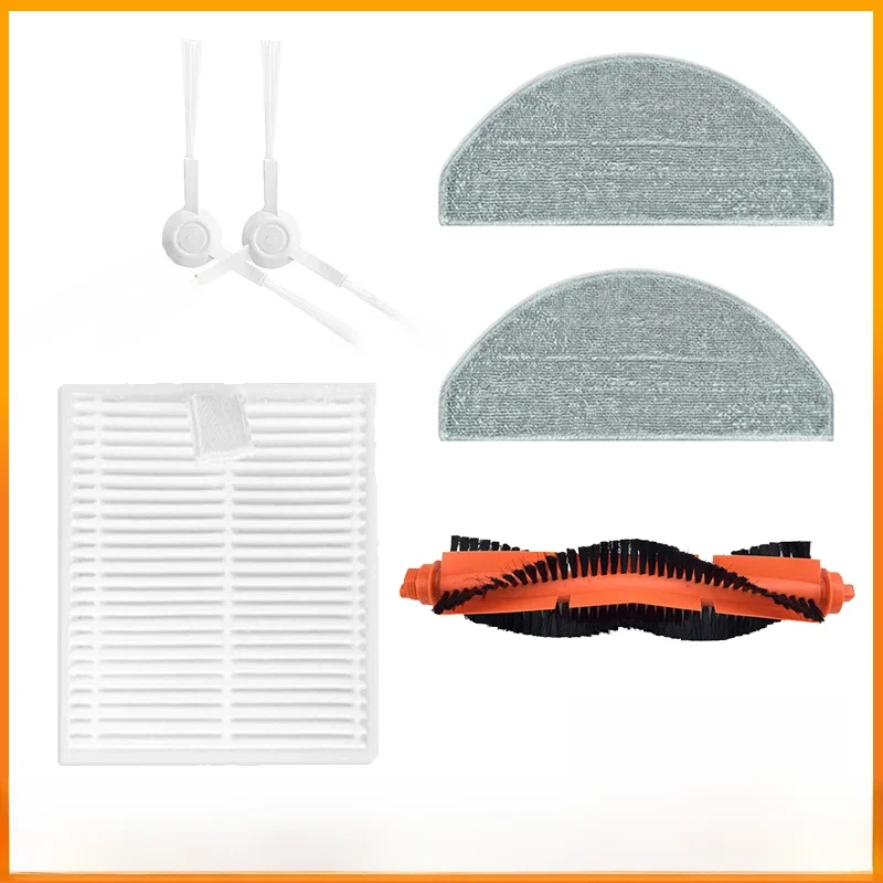 Pièces de rechange pour aspirateur Robot de balayage Xiaomi E10 B112 E12, brosse principale, brosse latérale, tissu de vadrouille, filtre HEPA