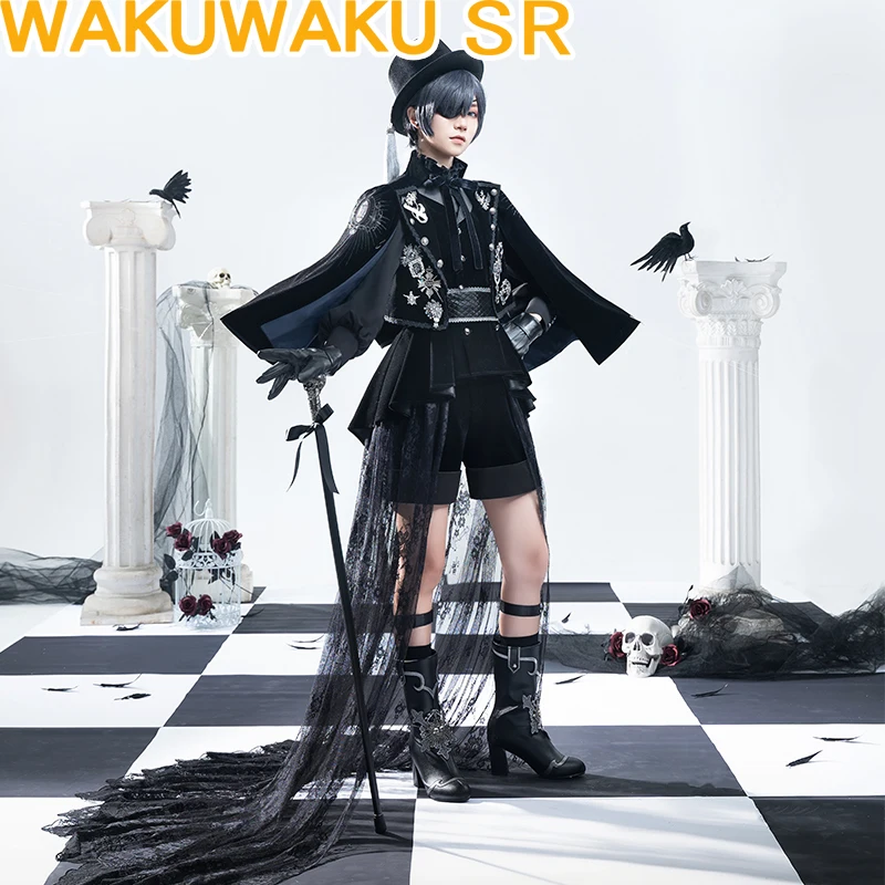 

В НАЛИЧИИ Ciel Косплей Костюм WakuWaku-SR Аниме Черный дворецкий Косплей Kuroshitsuji 15-й годовщина Косплей Ciel
