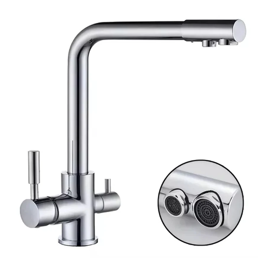 Gourmet Kitchen Faucet Gyratorio Mixer 360o Chrome Monosbut Luxury Dc-6021