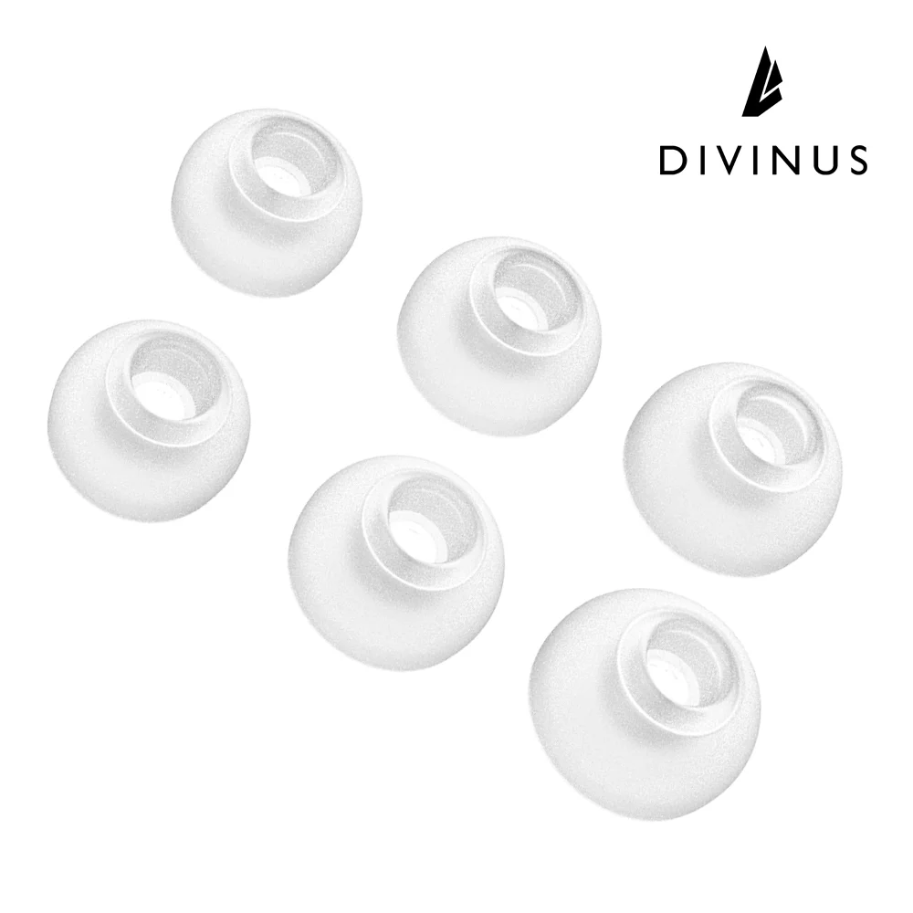 Divinus Velvet Eartips For AirPods Pro Series For 3mm-5mm Nozzle, Comfort Low Pressure Wider loop Ear tips For AirPods Pro1/2