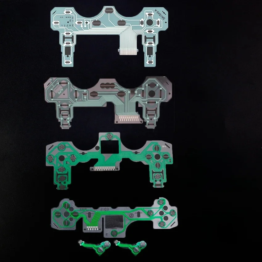YuXi-Contrôleur de film conducteur pour PS2, PS3, PS4 Pro, Slim, clavier, câble flexible, boutons PCB, circuit imprimé ruban pour PS5, V1, V2, V3