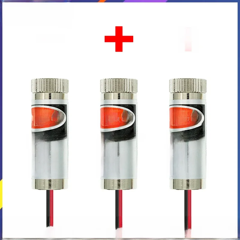 650 nm 5 mW rode punt / lijn / kruislasermodulekop glazen lens focusseerbare industriële klasse - afbeelding 2