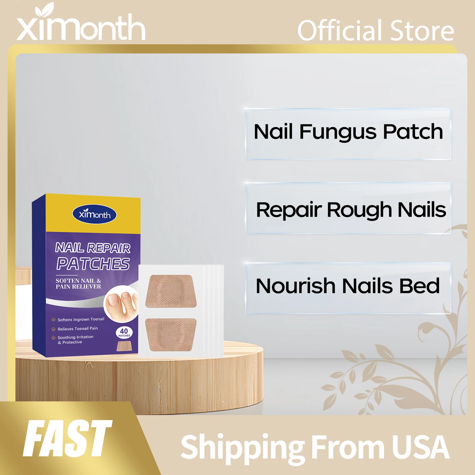 

Tea Tree Oil Nail Fungus Patch Repair Rough Nails Moisturize Nails Bed Effective Reduce Discomfort Daily Use Nail Care Sticker