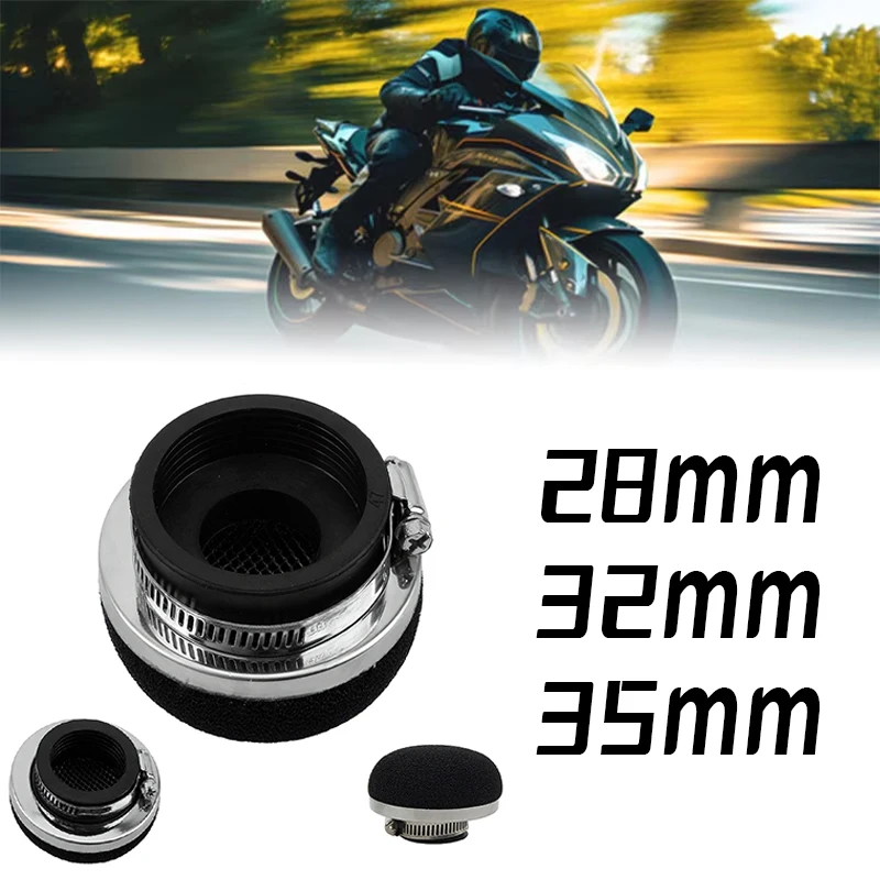Motorcycle Air Filter 28-58mm Intake Interface Modified Mushroom Foam Cleaner Sponge Filter For ATV Dirt Bike Off-Road Quad