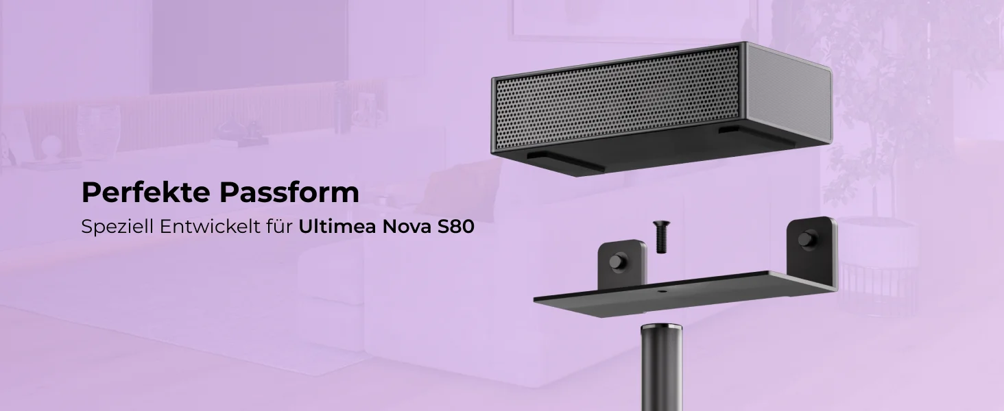 ULTIMEA Steady S80 Height Adjustable Surround Speaker Stands from 62cm to 93cm for ultimea Nova S80 – Detail 4