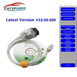 Newest MINI VCI J2534 V18.00.008 Fortoyot  Diagnostic Cable FTDI FT232RL For cars until 2023 Auto Car Scanner