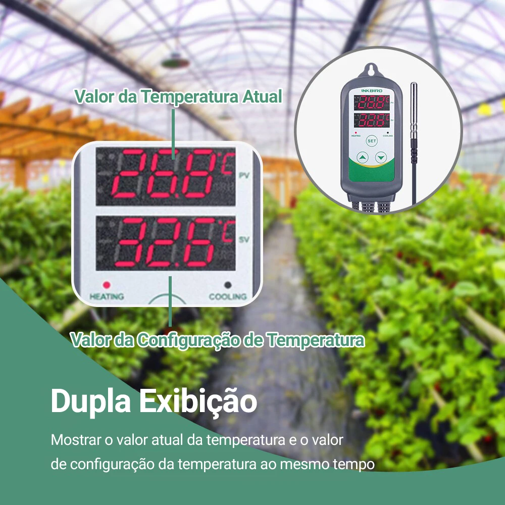INKBIRD ITC-308 & 308WIFI الاتحاد الأوروبي التوصيل الرقمي متحكم في درجة الحرارة ترموستات منظم مرحلات مزدوجة التدفئة والتبريد تخمير المنزل