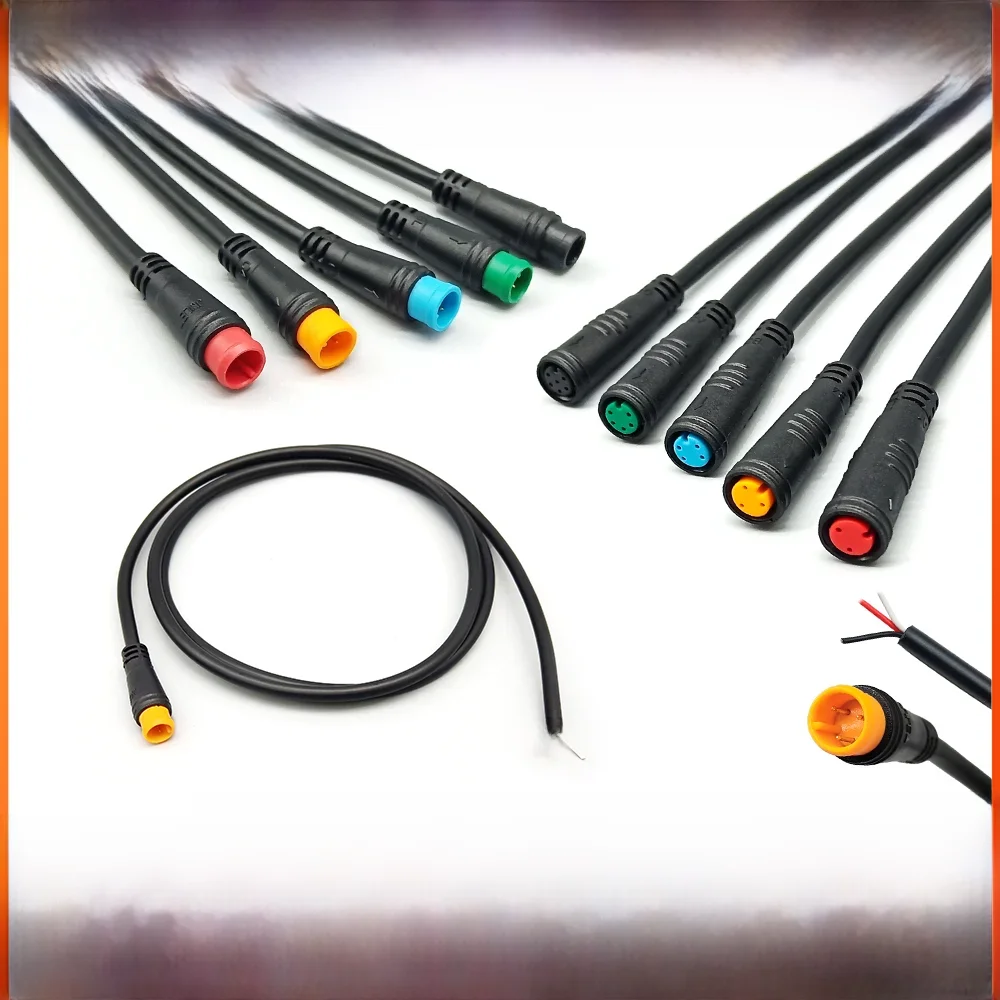 AliExpress Ebike extension cable Julet 2/3/4/5/6Pin Conversion Line Waterproof Extension Cable Wire for Throttle Display Ebrake Light